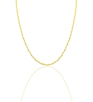 Gümüş altın yaldızlı toplu italyan kolye SGTL12142GOLD