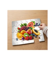 Çeşitli Meyveler Tasarımlı 24 Parça Ahşap Çocuk Puzzle MPK0566