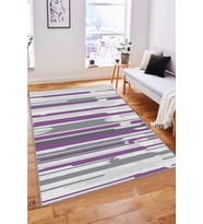 Mor Spor Kaymaz Tabanlı Makinede Yıkanabilir Halı FH05 - 100 x 160 cm