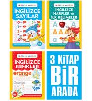 İngilizce Harfler Sayılar ve Renkler Seti (3 Kitap Takım)