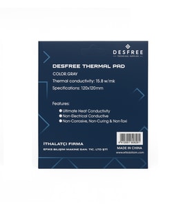 DESFREE TERMAL PAD 15.8 W/M-K 2 MM 120 MM X 120 MM