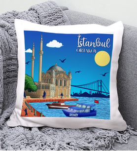 Ortaköy Tasarımlı Yastık