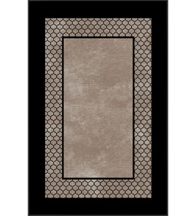 Eliana Home Baskılı, Yıkanabilir Kaymaz Taban Salon Halısı LNA0712-SM421 100x150 cm (Siyah)
