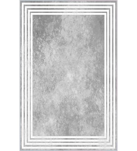 Eliana Home Baskılı, Yıkanabilir Kaymaz Taban Salon Halısı LNA1305 100x150 cm (Gri)