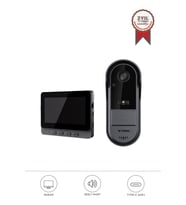 Torima CMR-25 Siyah Monitörlü Akıllı Su Geçirmez Kablosuz Görüntülü Kapı Zili