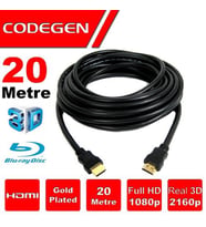 CODEGEN CPS200 20metre HDMI Görüntü Kablosu 3D Gold 1.4v 2K