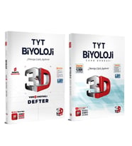3D Yayınları TYT Biyoloji Video Destekli Defter ve Soru Bankası Seti 2 Kitap