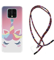 Tecno Camon 16 18P Pova Kılıf Boyun Asklı Rasta Silikon Sweety Unicorn 1737