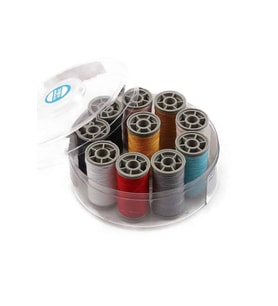 Zümrüt No:120, %100 Polyester Dikiş Ipliği Kaliteli 10 Adet Farklı Makara Ip Royaleks-13073