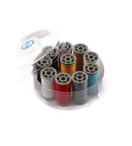 Zümrüt No:120, %100 Polyester Dikiş Ipliği Kaliteli 10 Adet Farklı Makara Ip Royaleks-13073