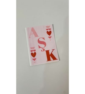 Aşk Yazılı Sevgili Kartı 10x7 Cm 50 Adet