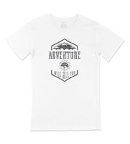 Gri Adventure Will Kill You Tişört