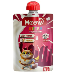Moow Yavru Kedi İçin Tavuklu Keçi Sütlü Kedi Et Ezmesi 90 gr
