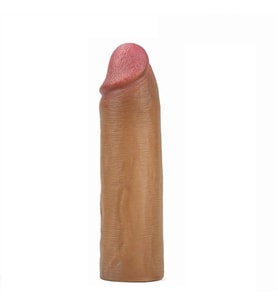 OdinsShop Nature Extender 4.5 cm Dolgulu Premium Ten Rengi Silikon Penis Kılıfı