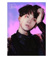 Yoongi (suga) - Bts Tablo Ahşap Poster Dekoratif Kod2696