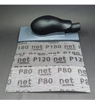 MIRKA HANDSANDİNG ZIMPARA EL TAKOZU VE CIRTLI TEL ELEK ZIMPARA SET ( 80-120-180 KUM ) 70 X 198 MM (Gri)