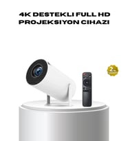 Destekli Full Projeksiyon – 130 Inç Geniş Ekran, Bağlantılı