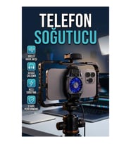 Kablosuz Telefon Soğutucu Fan Güçlü Hava Akışı ve Sessiz Çalışma