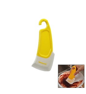 YAĞ - LEKE KAZIYICI MİNİ SİLİKON SPATULA PLASTİK SAPLI - ASKILIKLI