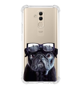 PrintiFy Huawei Mate 10 Lite Uyumlu Köpek 3 Baskılı Şeffaf Köşe Korumalı Antişok Kılıf