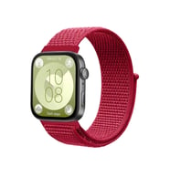 Huawei Fit 4 Hasırlı Cırtcırtlı Kordon (saat Değildir) - Kırmızı