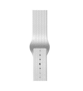 ScHitec 42-49mm Yeni Nesil Apple Uyumlu Akıllı Saat Kordonu Silikon Beyaz
