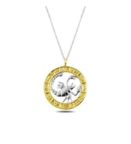 Burç Akrep Gold 925 Ayar Gümüş Kolye