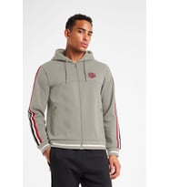 Erkek Fermuarlı Kapüşonlu Sweatshirt 25N-1130 (Bej)