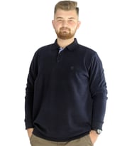 Mode XL Erkek Sweatshirt Polo Vnz Selanik 20440 Lacivert