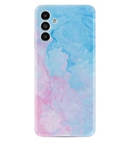 Samsung A23 A31 A32 A50 A51 A52 A53 A70 Kılıf Desenli Silikon Pink Blue Abstract 1385