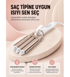 Her Saç Tipine Uygun, Hızlı Isınan Bukle Yapıcı – Evde Kuaför Kalitesinde Sonuç Yeni Nesil