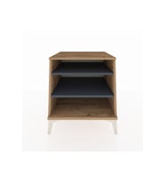 Kronos Komodin 2 Raflı 60x59x64 Çam-Antrasit