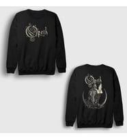 Presmono Unisex Siyah Faith V2 Opeth Sırt Baskılı Sweatshirt 516507tt