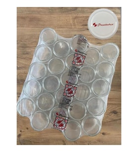 Paşabahçe 660 cc Cam Kavanoz Kapaklı 25 Li Paket Konserve Yarımlık