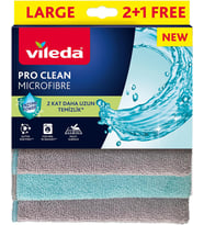 Pro Clean Aktif Enzimli Mikrofiber Temizlik Bezi, 3’lü Paket