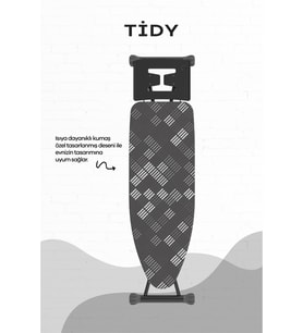 Tidy Katlanabilir Ütü Masası 74-98 cm Ayarlı Büyük Boy Ütülük