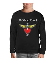 Bon Jovi Siyah Çocuk Sweatshirt