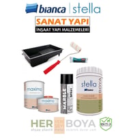 Set 1 Lt - Boya Siyah+ Ladin Mermer Effekt Sprey Rich + Maximo Sıvı Cam Parlak