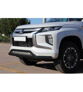 Mitsubishi L200 Uyumlu Off Road Ön Tampon Koruma Demiri Siyah Çiftli Bıyık 2007+ Pst18 Parça
