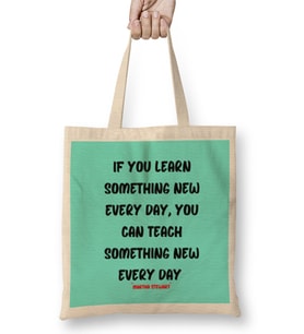 Martha Stewart Quotes-Motivation Quotes - Entrepreneurs İnspiration Success Work Gifts Bez Çanta Uzun Saplı