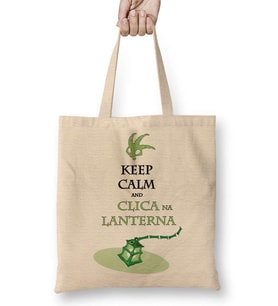Keep Calm & Clica na Lanterna Bez Çanta Uzun Saplı