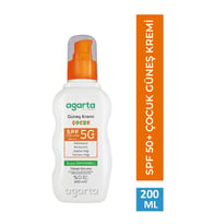 Suya Dayanıklı Yüksek Koruma SPF 50+ Yüz Vücut Güneş Koruyucu Bebek Çocuk 200 ml
