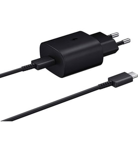 Samsung TA800X Fast Charging 25W Type-C Çıkışlı Kablolu Şarj Aleti Siyah (Samsung Türkiye Garantili)