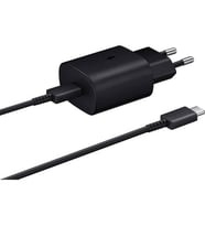 Samsung TA800X Fast Charging 25W Type-C Çıkışlı Kablolu Şarj Aleti Siyah (Samsung Türkiye Garantili)