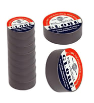 Globe İzole Bant Gri 10'lu Paket PVC Elektrik Izolasyon Bandı