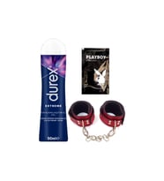 Durex Extreme AnalJel 50 ml + Kırmızı Deri El Kelepçesi + Hediye