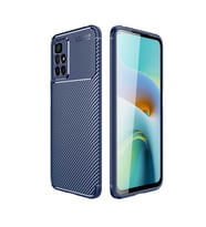 Xiaomi Redmi 10 Kılıf Karbon Silikon Case (Lacivert)