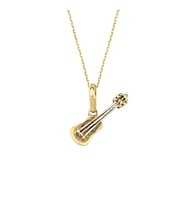 Altın Gitar Kolye