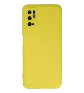 Pilelistore   Xiaomi Redmi Note 10 5G Kılıf Nano içi Kadife Silikon - Sarı