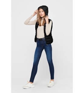 ONLY ONLNEWTAHOE HOOD WAISTCOAT OTW NOOS 15205760 SİYAH